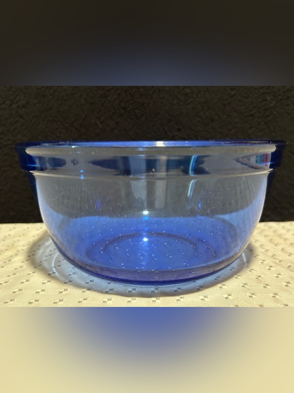 Anchor Hocking Cobalt Blue 1057 Medium Mixing Bowl 1.5 Qt. 7.5"